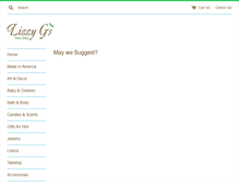 Tablet Screenshot of lizzygsgifts.com